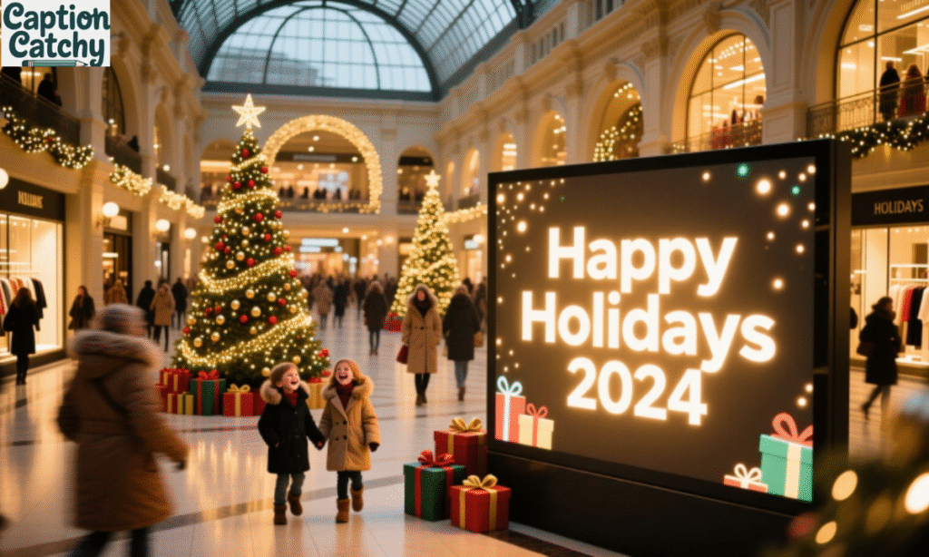 Best Holiday Shopping Mall Captions