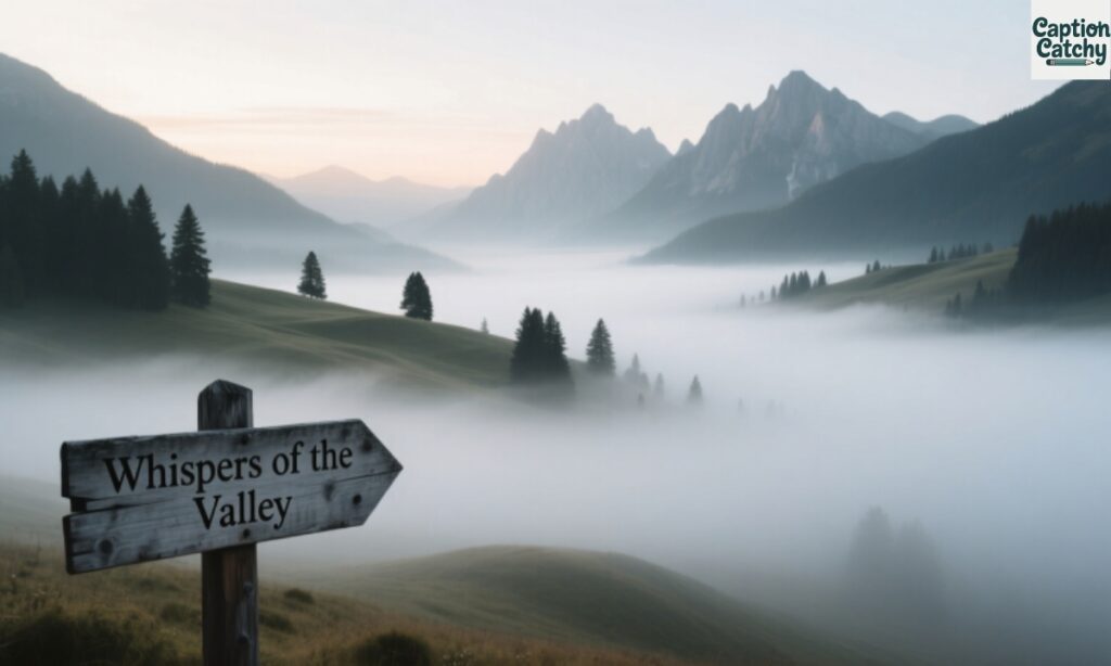 Foggy Landscape Captions