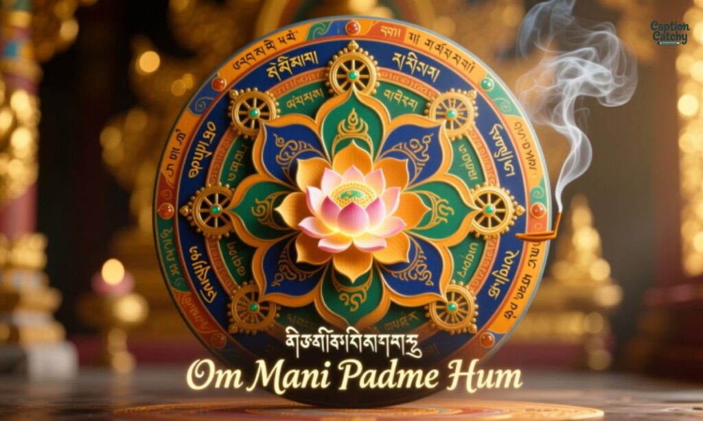 Mandala Art Captions with Lyric