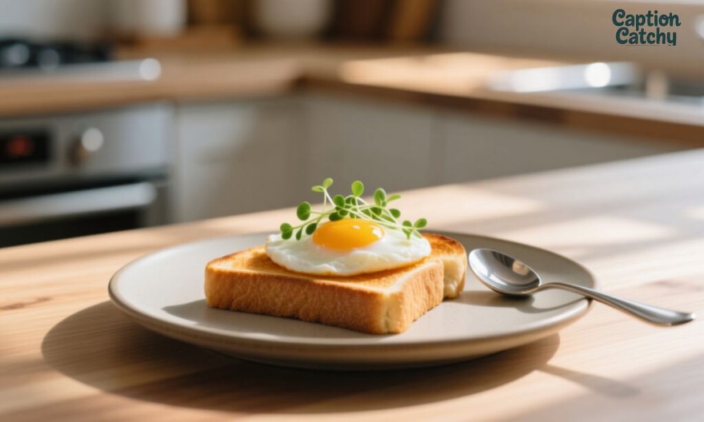 One-Word Breakfast Captions for Instagram