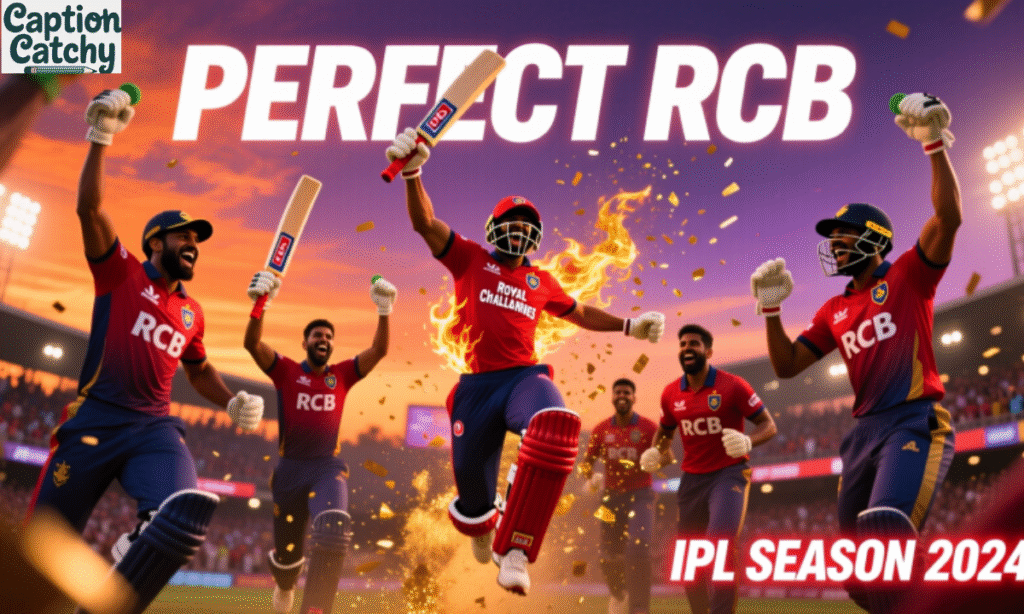 Perfect RCB Captions for IPL Season