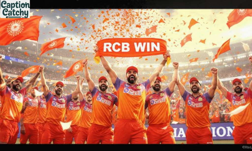 RCB Win Captions That Scream Victory