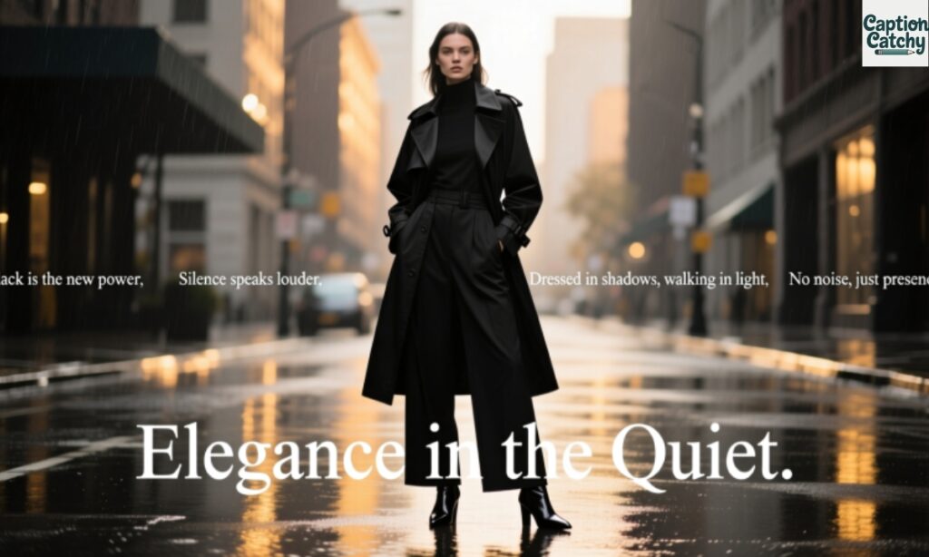 Short Black Outfit Captions For Instagram