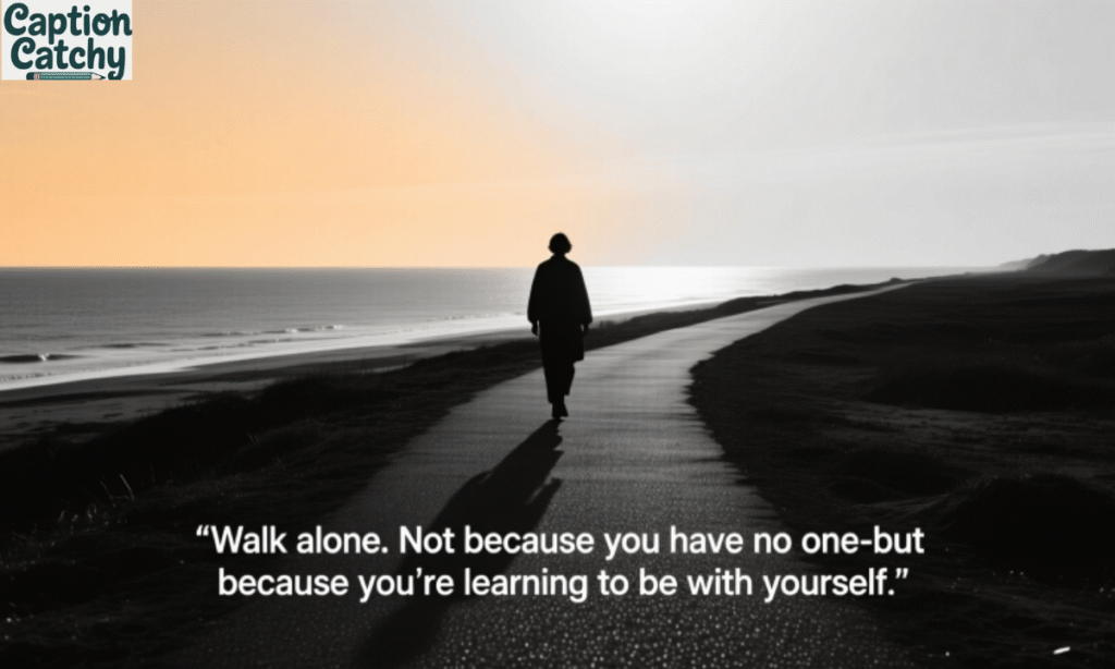 Walk Alone Instagram Captions