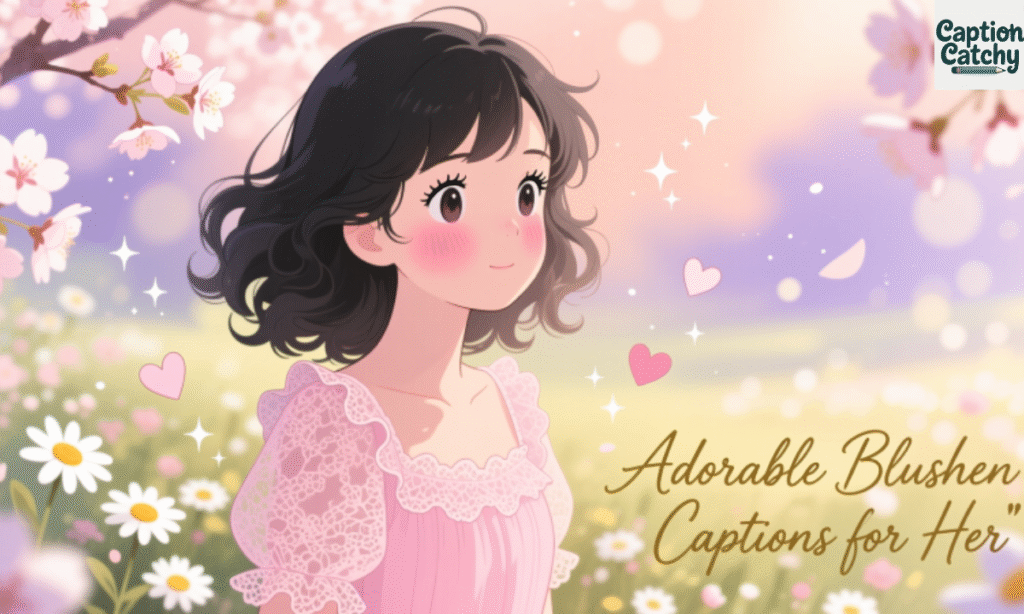 Adorable Blushing Captions for Her