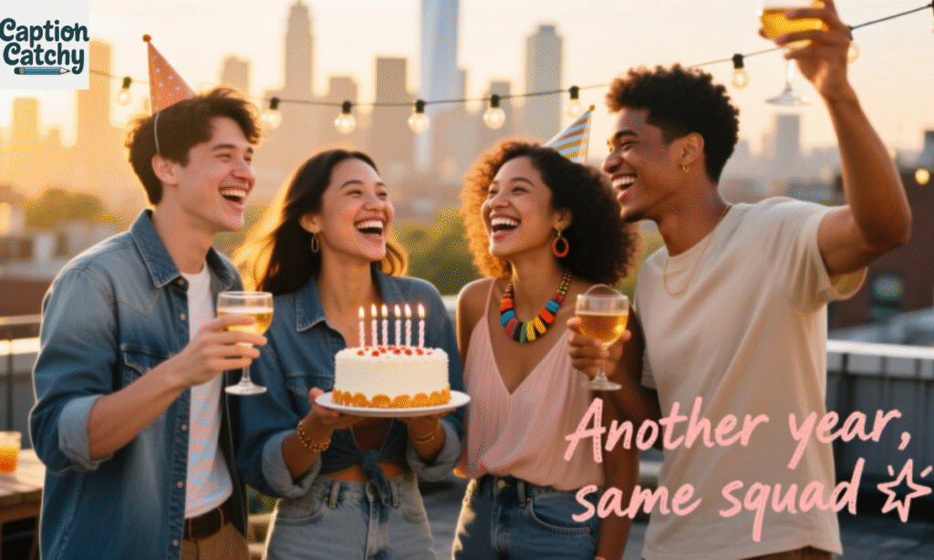 Birthday Captions with Friends