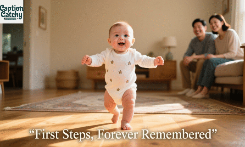 Creative Baby First Walk Captions