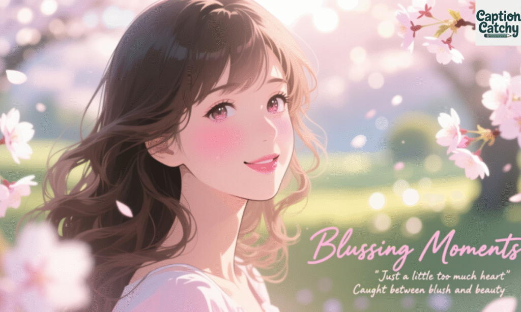 Creative Blushing Captions for Unique Photos