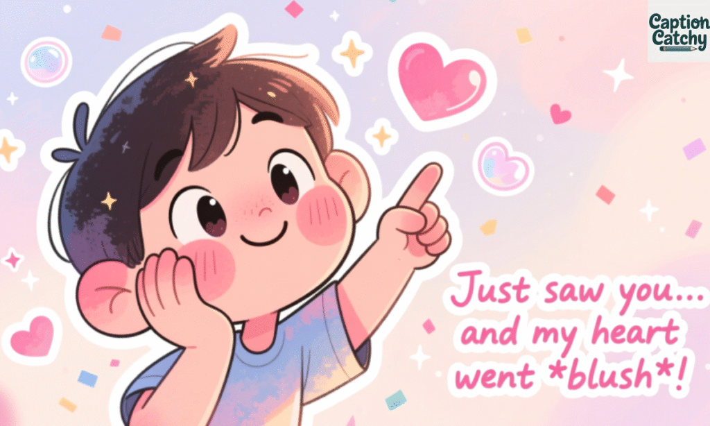 Funny Blushing Captions to Add Charm