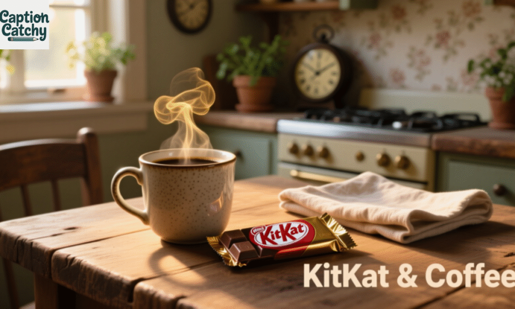 KitKat and Coffee Captions for Cozy Days