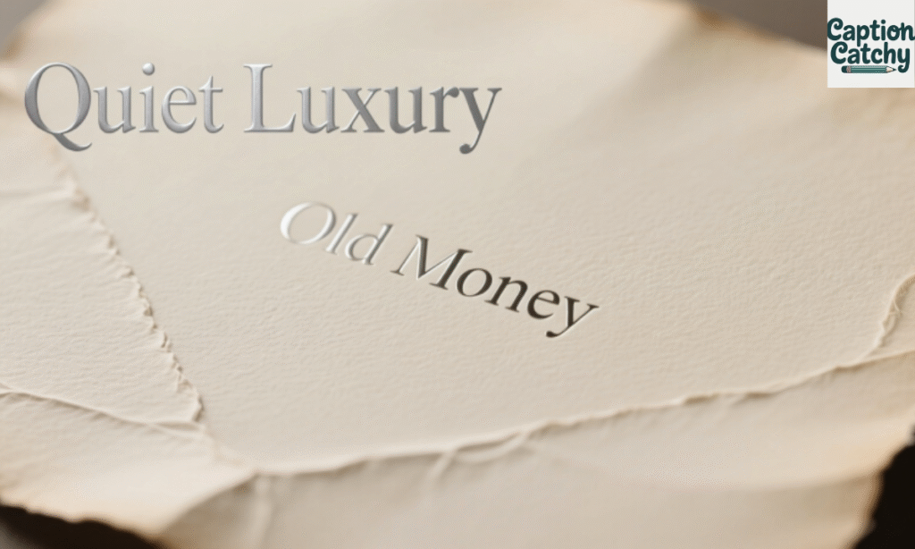 Minimalist Old Money Captions for a Subtle Touch
