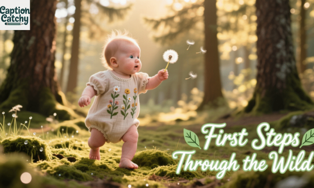 Nature-Inspired Baby First Walk Captions