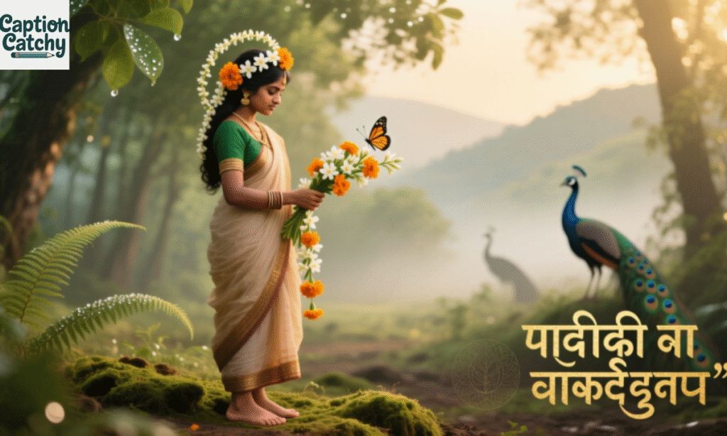 Nature-Inspired Gajra Captions for Instagram