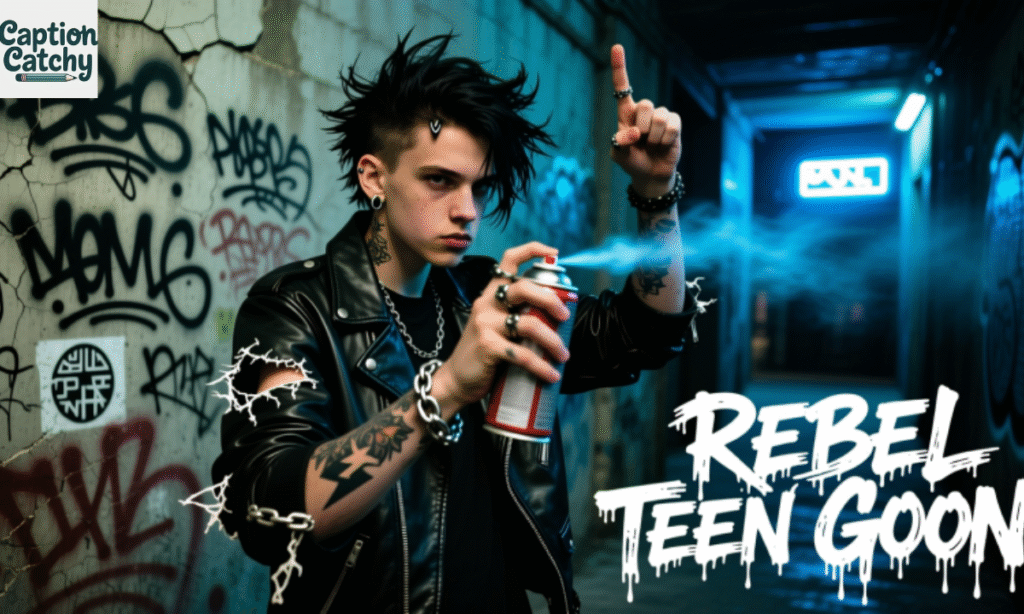 Rebel Teen Goon Captions That Show Your Wild Side