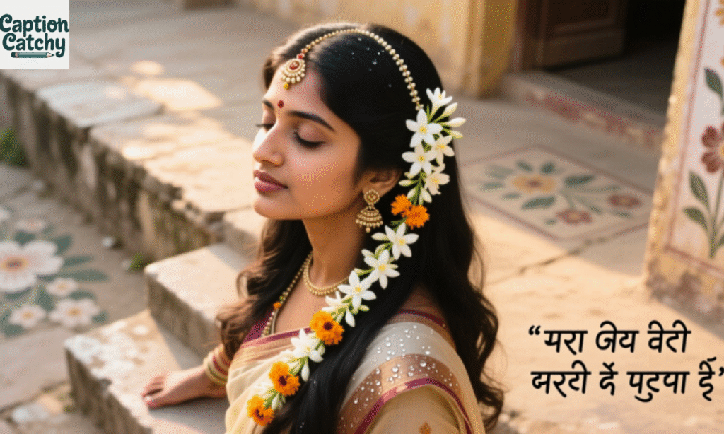 Romantic Gajra Captions for Instagram