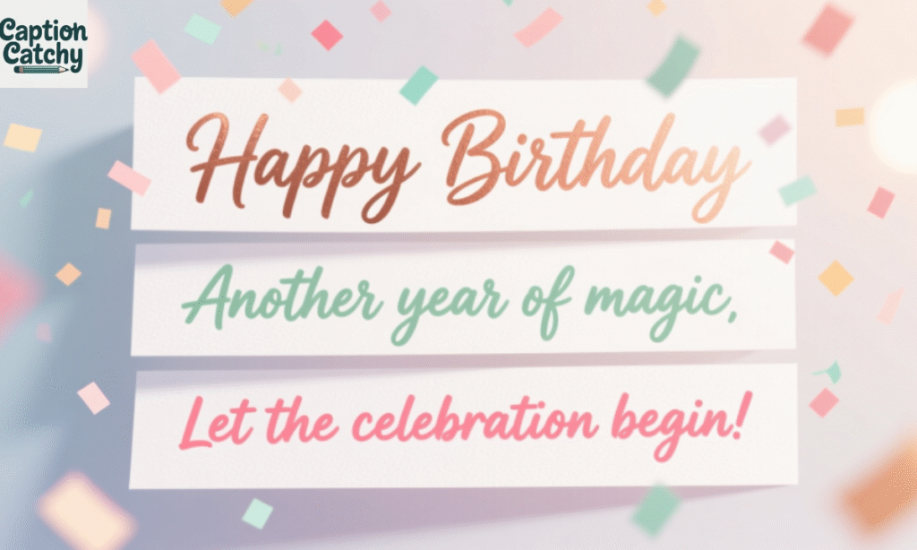 Short Birthday Captions for Instagram