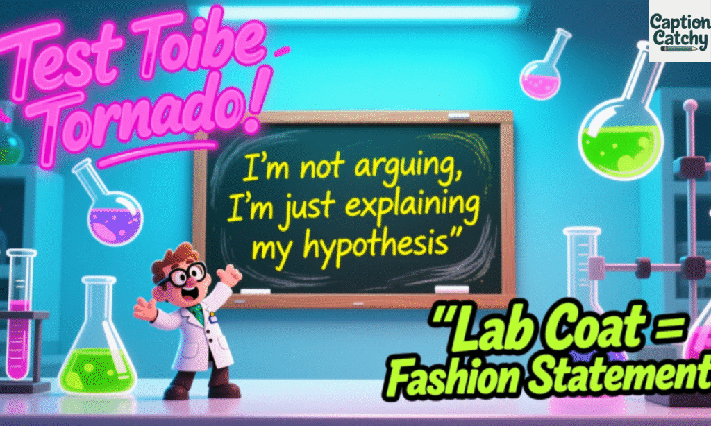 Short Funny Laboratory Captions for Instagram