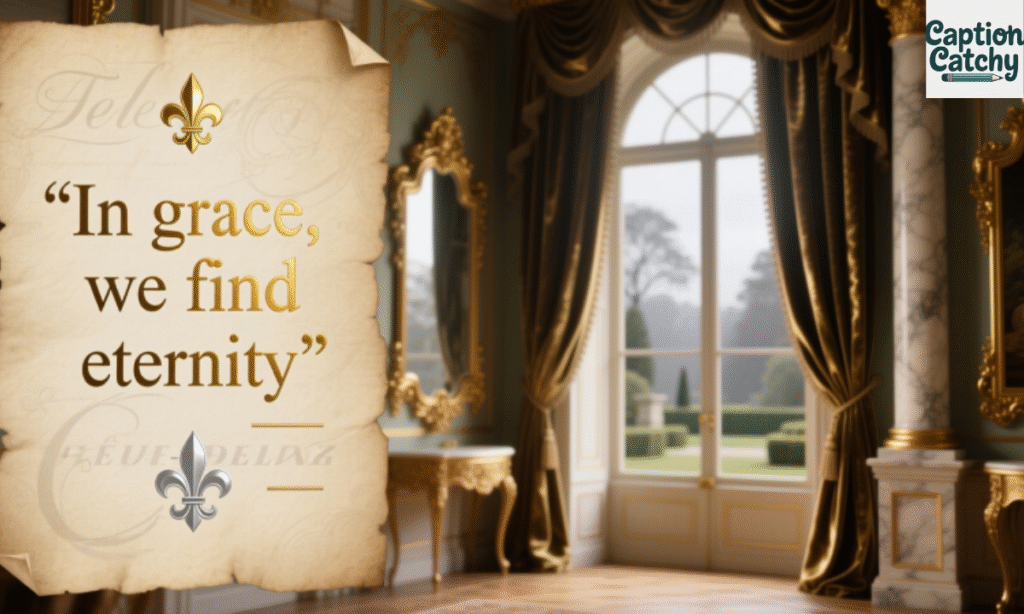 Timeless Aristocratic Captions for Refined Style