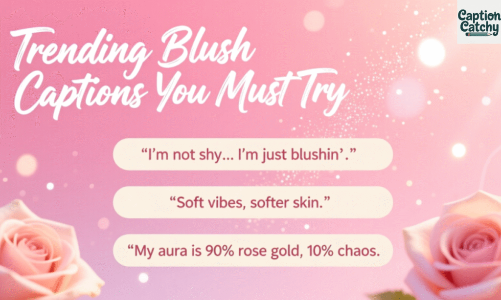 Trending Blush Captions You Must Try