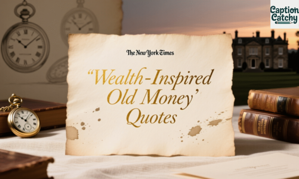 Wealth-Inspired Old Money Quotes for Instagram
