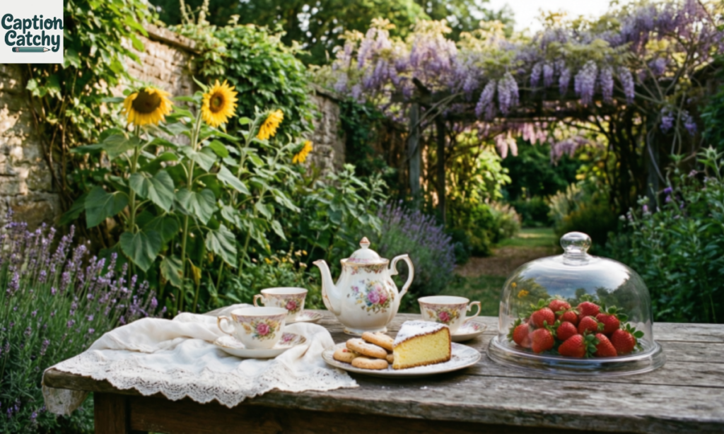 Garden Afternoon Tea Captions post