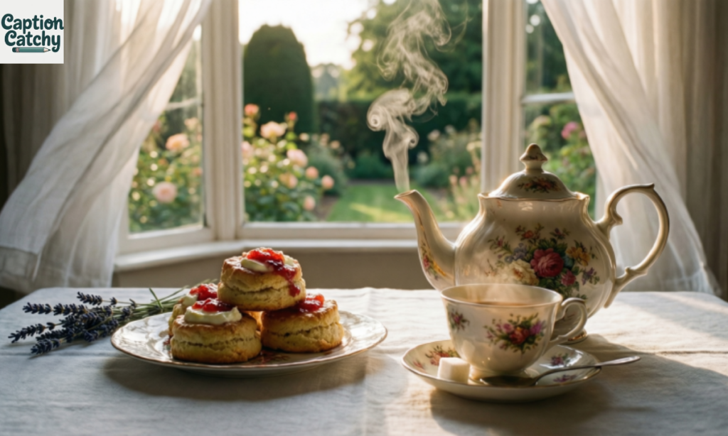 Relaxing Afternoon Tea Captions post
