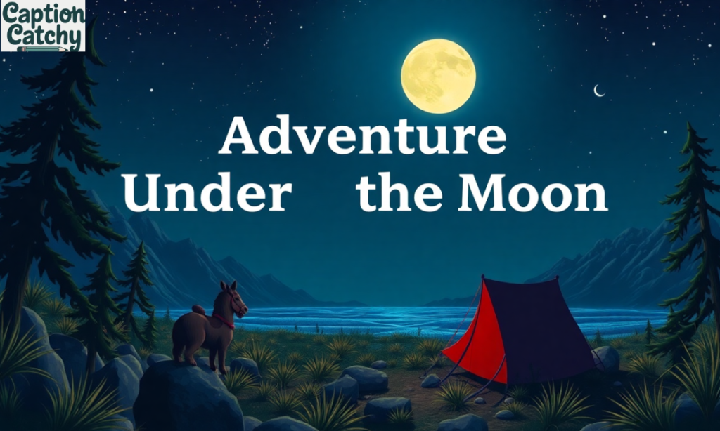 Adventure Under the Moon Captions for Explorers post