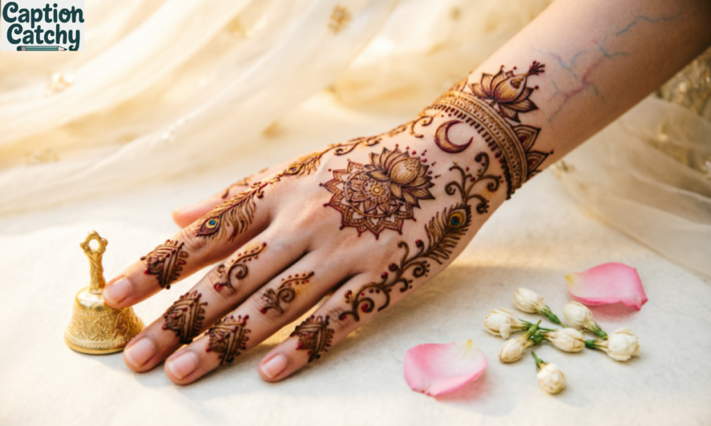 Beautiful Mehndi Captions for Brides and Bridal Moments post