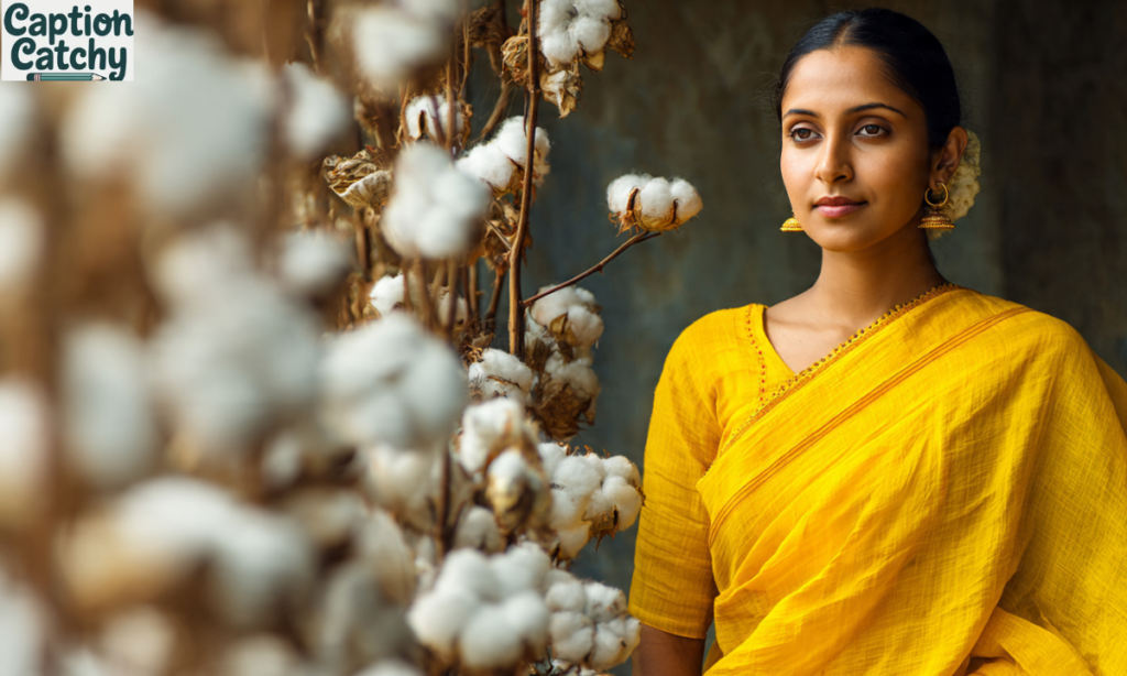 Cotton Saree Captions for Instagram post