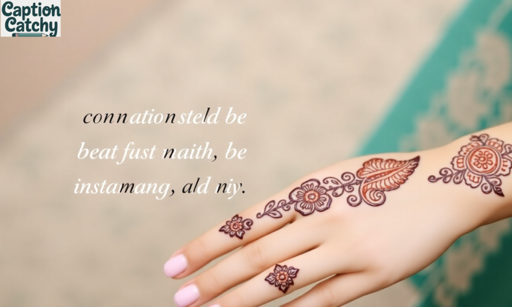 Cute and Charming Mehndi Captions for Instagram post