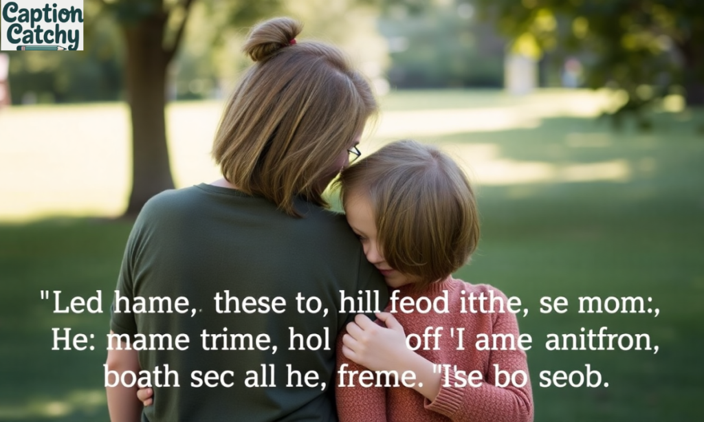 Emotional Mom-Son Captions for Instagram post