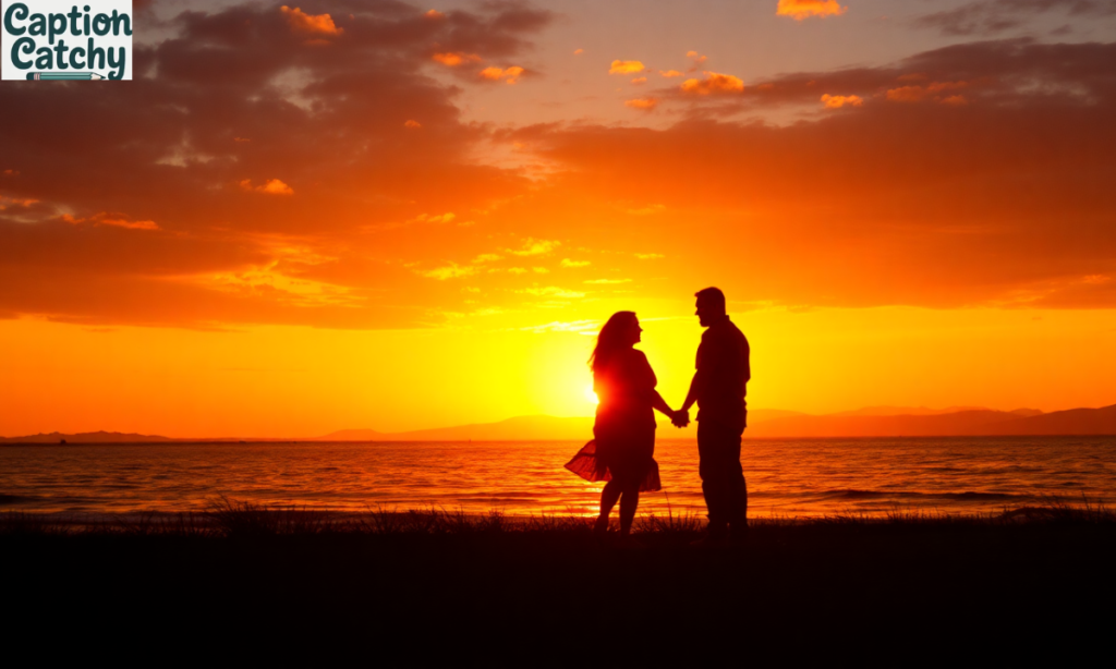 Golden Sunset Moments Captions post