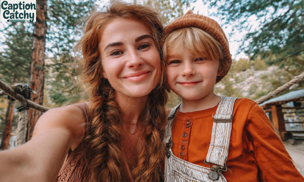 Mom-Son Selfie Captions for Instagram post