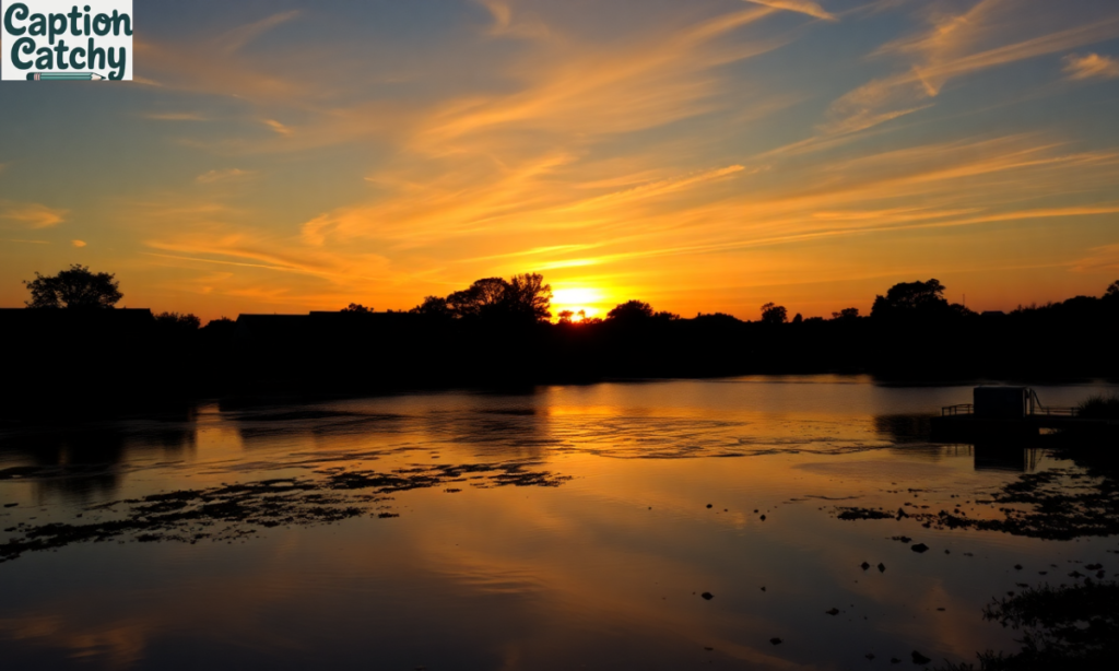 Peaceful Sunset Captions post