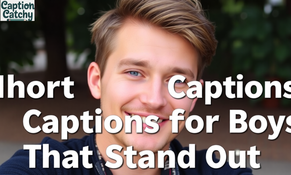 Short Instagram Captions for Boys That Stand Out post