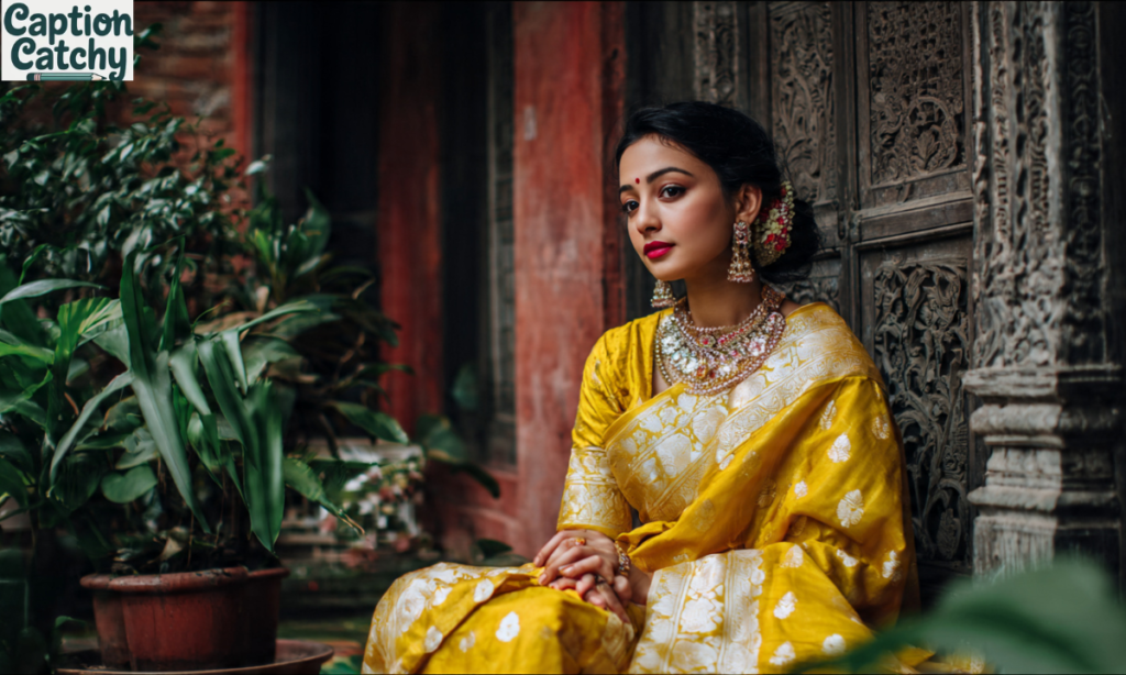Traditional Saree Captions for Ethnic Looks post