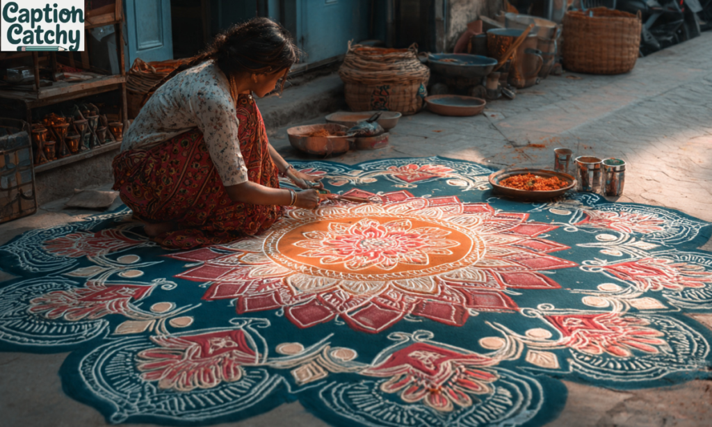 Best Rangoli Captions for Instagram post