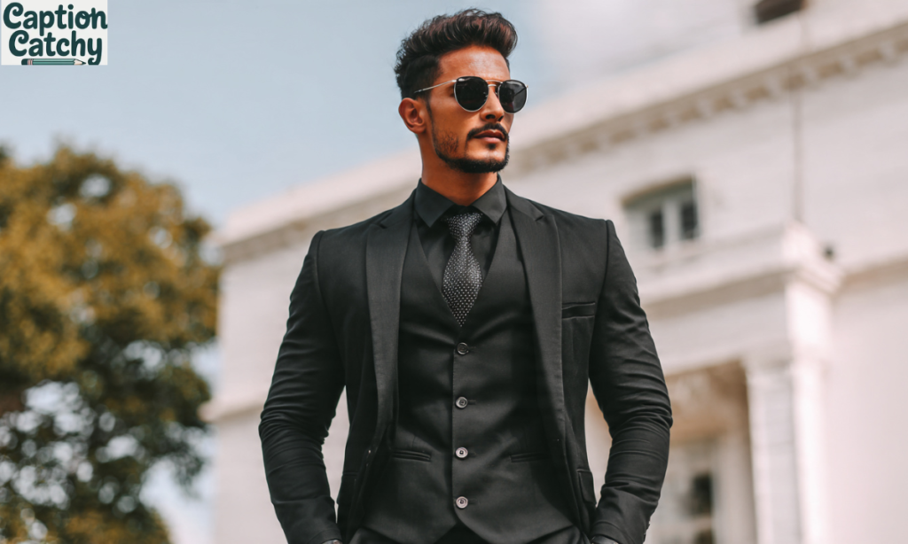 Black Suit Captions For Instagram For Boys post