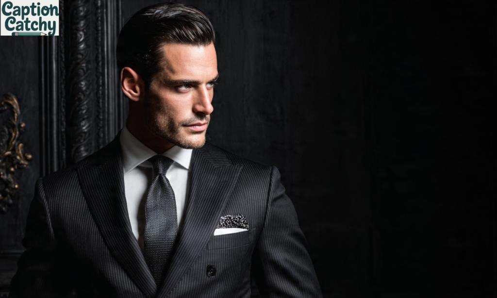 Elegant Black Suit Captions For Formal Look