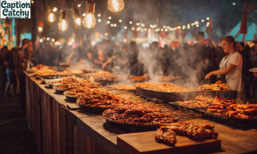 Festival Food Captions for Instagram post