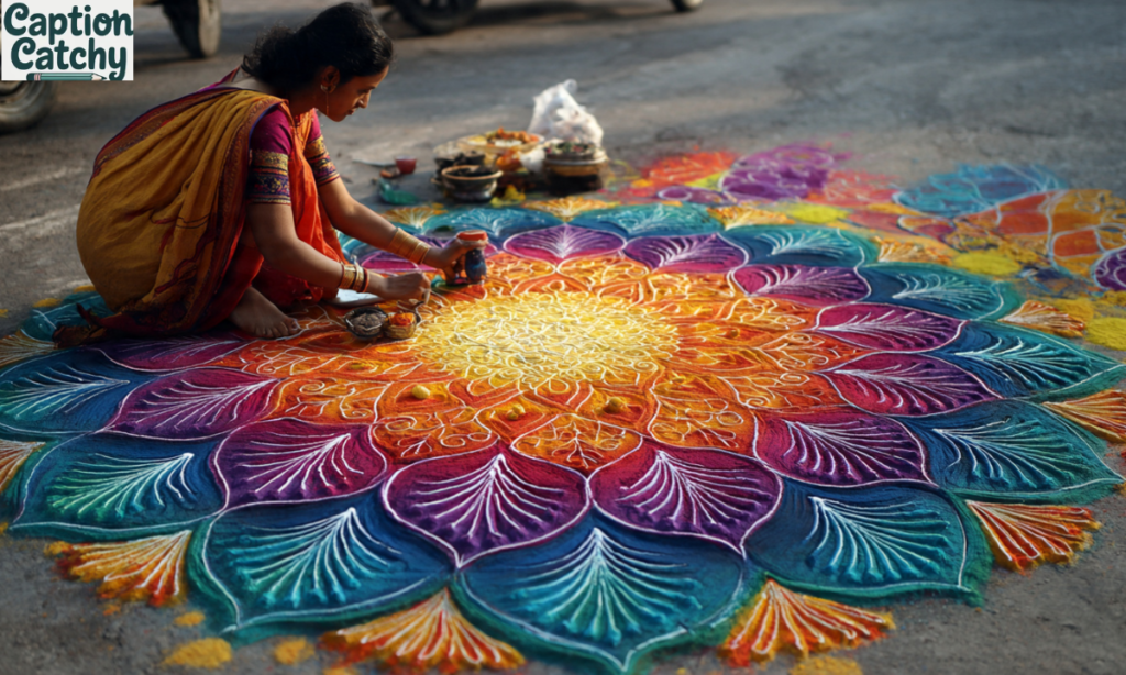 Trending Rangoli Captions for Instagram 2026