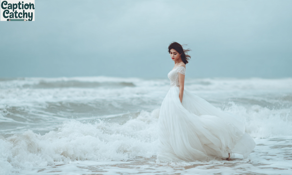 White Dress Captions For Instagram with Attitude post