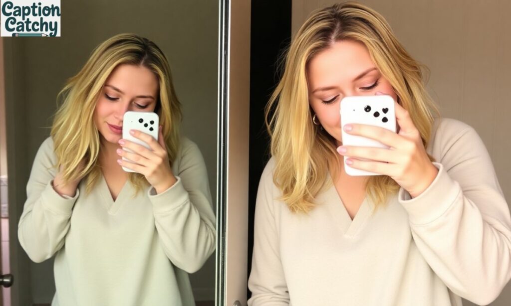 Self Love Mirror Selfie Captions For Confidence Boost
