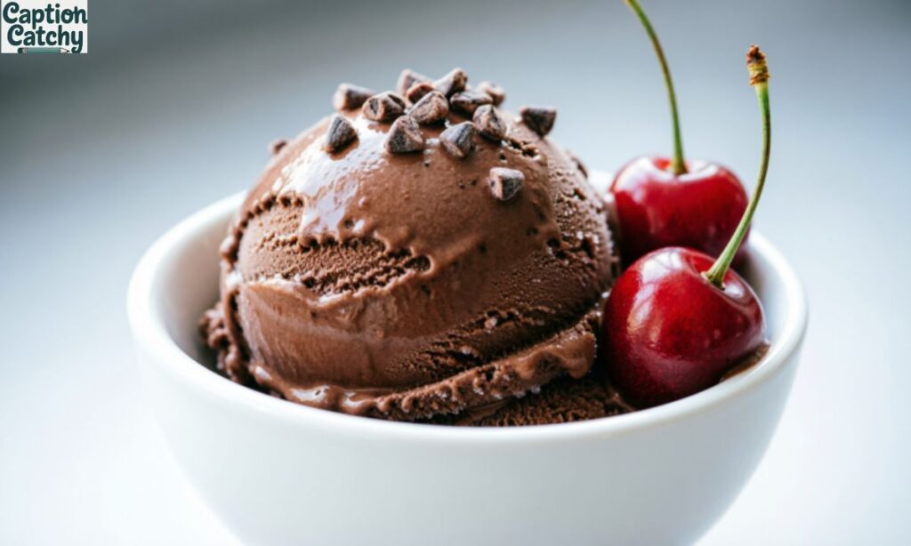 Chocolate Ice Cream Captions for Instagram POST
