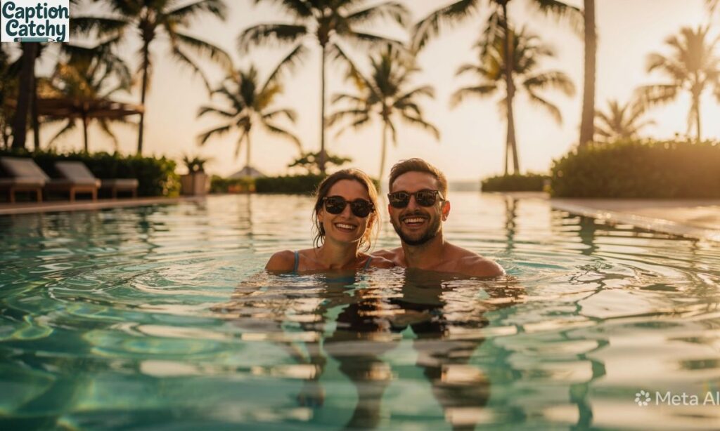 Couple Pool Captions for Instagram
