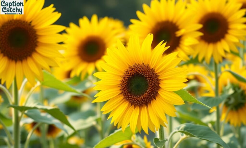Cute Sunflower Captions for Instagram post
