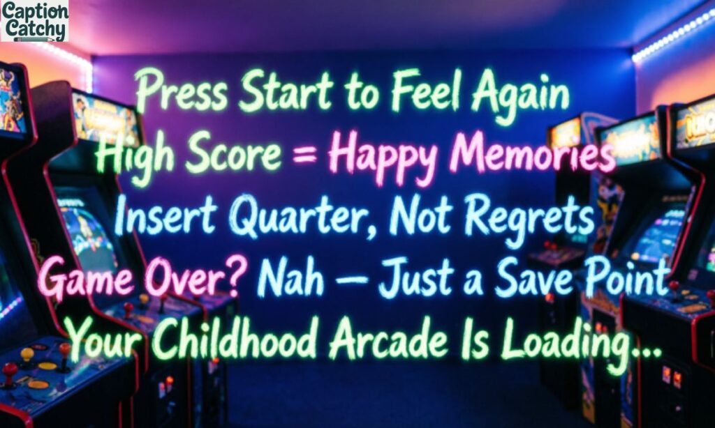 Emotional Arcade Captions For Instagram Full Of Nostalgia
