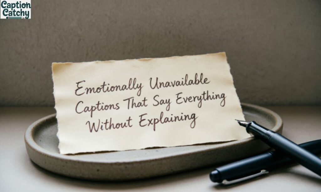 Emotionally Unavailable Captions That Say Everything Without Explaining
