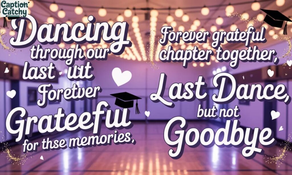 Farewell School Dance Captions For Instagram post
