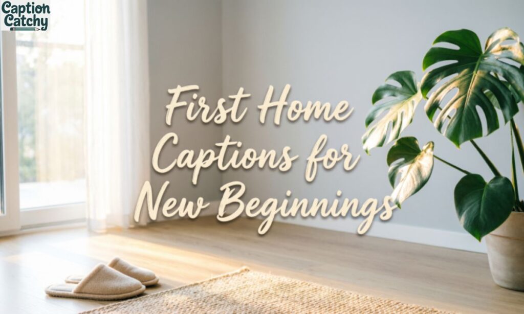 First Home Captions for New Beginnings
